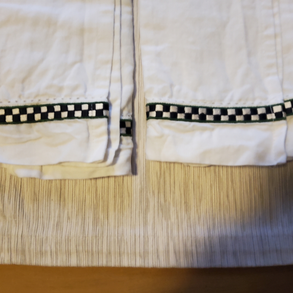 MacKenzie-Childs Holiday Nutcracker and Tree Towels - White, Red, Green, Black - Picture 5 of 7